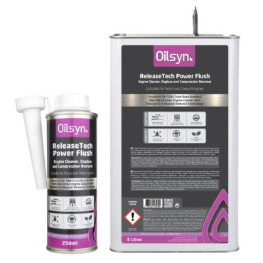 Oilsyn ReleaseTech Power Flush Diesel & Petrol Engine Cleaner, Deglaze and Compression Restorer