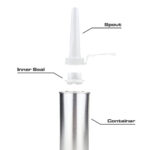Aerosol can diagram with spout