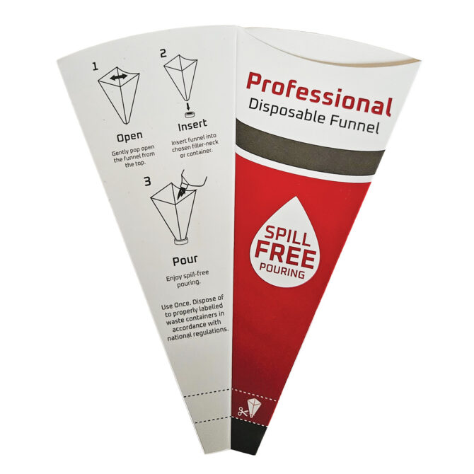 Professional Disposable Funnel front flat